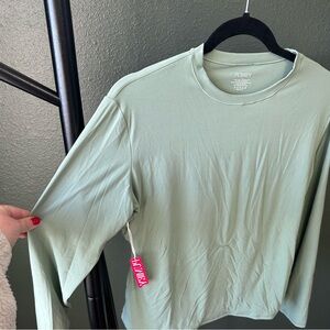 NWT - Pumiey Light Green Long Sleeve Top